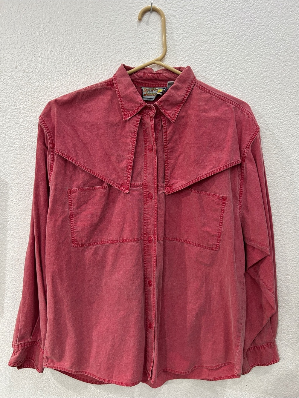 Dusty Rose Gordon & James Western Button-Up Shirt, Medium